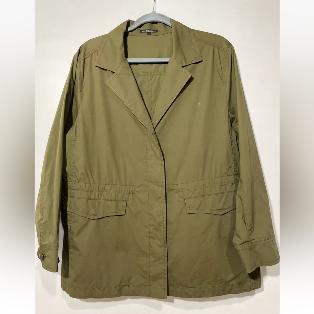 Utility Jacket Womens Large Green Cargo Gorpcore Military Light‎ Academia